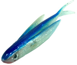 6&quot; Swept Wing Flying Fish Blue/Red Teaser Lure 5 Pack Big Game Wholesale Buy - £21.61 GBP+