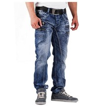 Men&#39;s C1083 Fashion Dk. Blue Denim Pants - £157.70 GBP