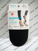 Hanes Stylessentials Massaging Foot Covers 2 Pair Shoe Size 9-12 - $8.90