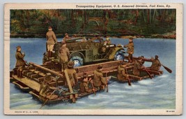 Fort Knox KY Transporting Equipment U.S. Armored Division Postcard Y29 - £3.89 GBP