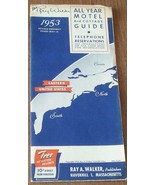 Vintage 1953 Ray Walker All Year Motel and Cottage Guide - Eastern US - ... - $10.85 CAD
