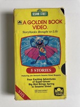 A Golden Book Video Sesame Street Big Bird Super Grover Jim Henson VHS - £5.77 GBP