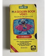 A Golden Book Video Sesame Street Big Bird Super Grover Jim Henson VHS - £5.67 GBP