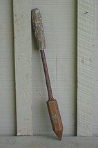 Old Vintage Copper Head Soldering Iron Wooden Handle Primitive Tool Blacksmith - £27.68 GBP