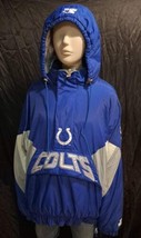 Vintage Indianapolis Colts Starter Pro Line NFL Half Zip Pullover 90s Jacket MED - £141.26 GBP