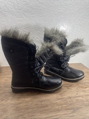 Sorel Tofino II Waterproof Winter Boots Womens Size 10 Black Rubber KG JD - $34.64