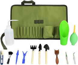 Succulent Kit Roll Organizer Gardening Tool Set | Terrarium Supplies Mini Succul - £11.04 GBP