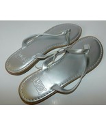 UGG Silver Leather Sandals Size 6 Brand New No Tag - £34.75 GBP