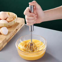 Hand Pressure Semi-automatic Egg Beater Stainless Steel Kitchen Accessor... - $10.37+