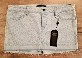GUESS Women&#39;s Rad Wash Mini Denim Jean Skirt Blue ( 31 ) - £52.23 GBP