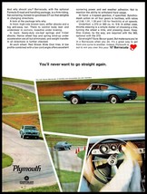 1967 &quot;CAR LIFE Magazine Print Ad - Plymouth Barracuda 4 Speed, 273 or 383 cu. A4 - £8.66 GBP