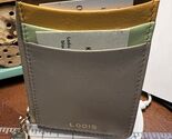 Lodis 100% Leather Card Case And Coin Pouch RFID NWT Corner Zip muti Color - $21.57