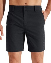Men&#39;S Golf Shorts By Libin, 7&quot; X 10&quot;, Flat Front Hybrid, Lightweight, Qu... - $42.96