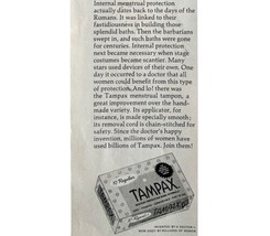 Tampax Regular Tampons 1965 Advertisement Roman&#39;s Stage Stars And You DWII9 - £19.65 GBP