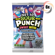 6x Bags Sour Punch Bites Not So Sour Sweet Bites Assorted Gummy Candy | 5oz - £16.65 GBP