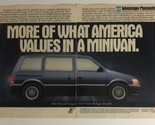 1992 Plymouth Voyager vintage Print Ad Advertisement pa7 - $6.92