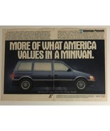 1992 Plymouth Voyager vintage Print Ad Advertisement pa7 - £5.44 GBP