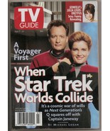 TV Guide  February 17-23, 1996 - STNG &quot;Q&quot; Meets Voyager&#39;s &quot;Captain Janew... - $92.21 MXN