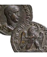 HERENNIUS ETRUSCUS/Eagle Roman Empire Scarce Large Tetradrachm Coin Anti... - $274.55