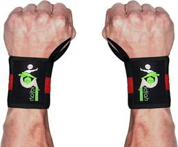 2 Pack Weightlifting Wrist Wraps W Heavy-Duty Thumb Loop Unisex Adjustab... - £6.03 GBP