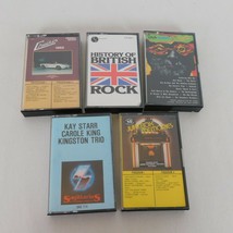 Lot of 5 Rock Roll Cassettes 1960 Jukebox British Carole King Original Artists - £11.60 GBP