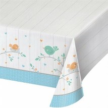 Hello Baby Boy Plastic Banquet Tablecloth 54&quot; x 102&quot; Baby Shower Decorations - £8.83 GBP