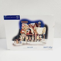 Department 56 Snow Village MIGHTY FINE BBQ New in Damaged Box 2006 - £130.79 GBP