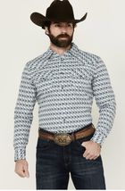 Gibson Men’s Medium Shirt Floral Pearl Snap Long Sleeve Button Down West... - $24.88