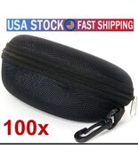 Lot 100 Sunglasses Eyeglasses Black Portable Zipper Case Protect Belt Cl... - $274.17 CAD
