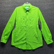 Magellan Button Up Shirt Men&#39;s Sz M Green Fishing Gear Pockets Outdoors - £13.70 GBP