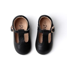 Size 5 &amp; 6 Soft-Sole Baby Mary Janes Black Baby Shoes Toddler Shoes - $286.11 MXN