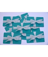 10 Tiffany Co $0 No Value Collectible Blue Used Empty Gift Cards Lot Dec... - £12.57 GBP