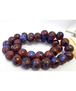 Collana con filo di perline di colore molto unico vintage 20 mm - $1,147.03 MXN