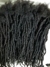 Dreadlocks 100% Human Hair Locks handmade 160 pieces 8&quot; color black - £402.71 GBP