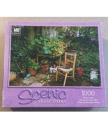 Scenic Selections My Corner Garden MB Hasbro 1000 Piece Puzzle - $9.49