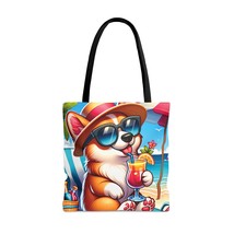 Tote Bag, Dog on Beach, Corgi, Tote bag, 3 Sizes Available, awd-1207 - £22.73 GBP+