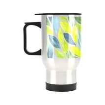 Insulated Stainless Steel Travel Mug - Commuters Cup - Latte Leaf  (14 oz) - £11.77 GBP