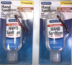 Hand Sanitizer W Attachment For Bags/Purses/Backpacks 2ea 1.8 Fl Oz Blts-SHIP24H - £13.14 GBP