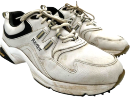 FootJoy men&#39;s 45335 Greenjoys White/Black synthetic Golf Shoes size 13M - $316.86 MXN