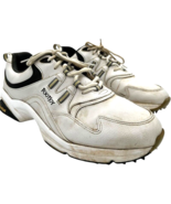FootJoy men&#39;s 45335 Greenjoys White/Black synthetic Golf Shoes size 13M - $16.95