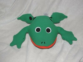 Yogibo Stuffed Plush Microbead Squishy Cotton Fabric Green Frog Pillow Toy NEW - £38.93 GBP