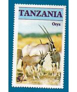 Mint Tanzania Postage Stamp (1995) Orynx Scott Cat# 319 - $1.99