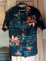 Vintage Penney&#39;s Hawaii Hawaiian Shirt Size L GVH Hawai Print Floral (Bi... - £20.51 GBP