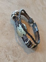 Gemini Leather Zodiac Bracelet 8.29 in - £8.39 GBP