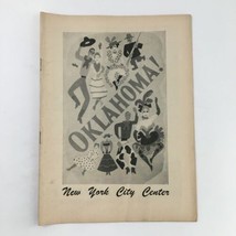 1953 Playbill New York City Center Rodgers &amp; Hammerstein Present Oklahoma - £22.37 GBP