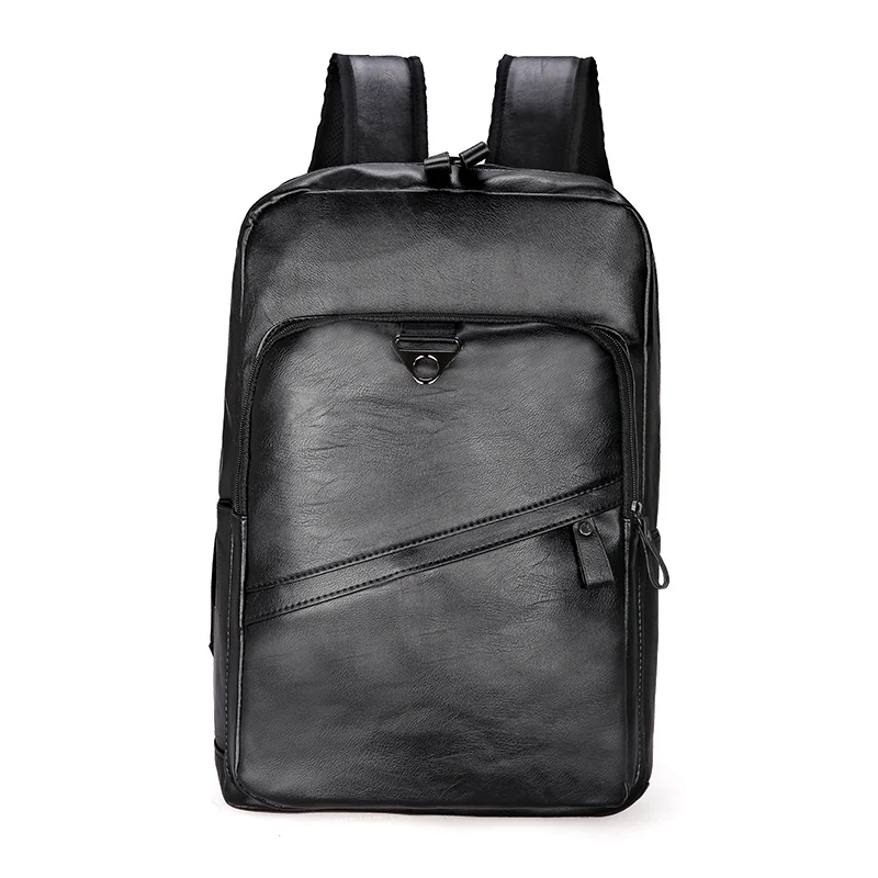 Men Backpack PU Leather Bagpack Large laptop Backpacks Male Mochilas Cas... - $46.05