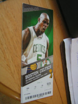 NBA 2008-09 Season Boston Celtics Ticket Stubs Vs. Indiana Pacers 12/3/08 - £2.34 GBP