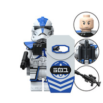 Star Wars 501 Clone Trooper Minifigure with Heavy Shield and Blaster - $3.60