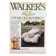 Walkers Deluxe 8 Year Whiskey Print Ad 1976 5.25x7.25 Vintage 70s Cord P... - $17.73