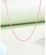 Spring Release Rose Gold Rose™  Beaded Necklace Chain the length 50CM &amp; ... - £13.03 GBP+